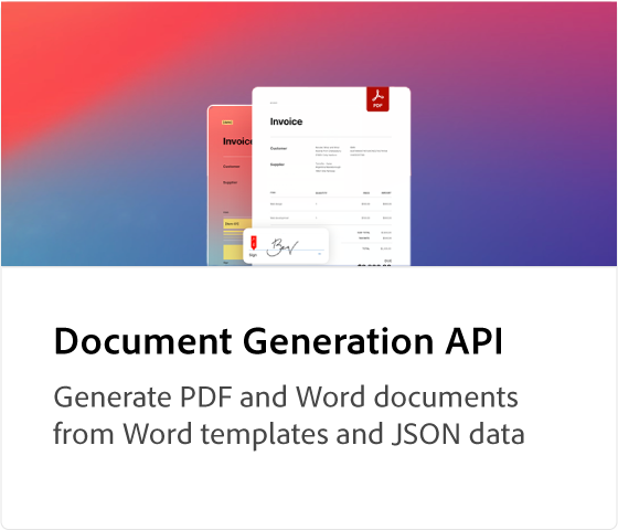 API für Dokumentenerzeugung