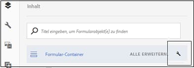 Formularcontainer konfigurieren