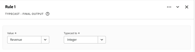 Screenshot der Typecast-Regel 2
