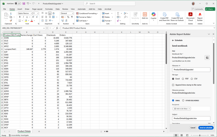 Registerkarte Report Builder-Zeitpläne