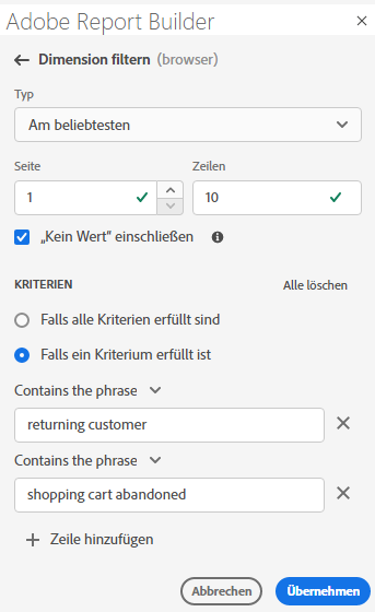 Die beliebteste Option.