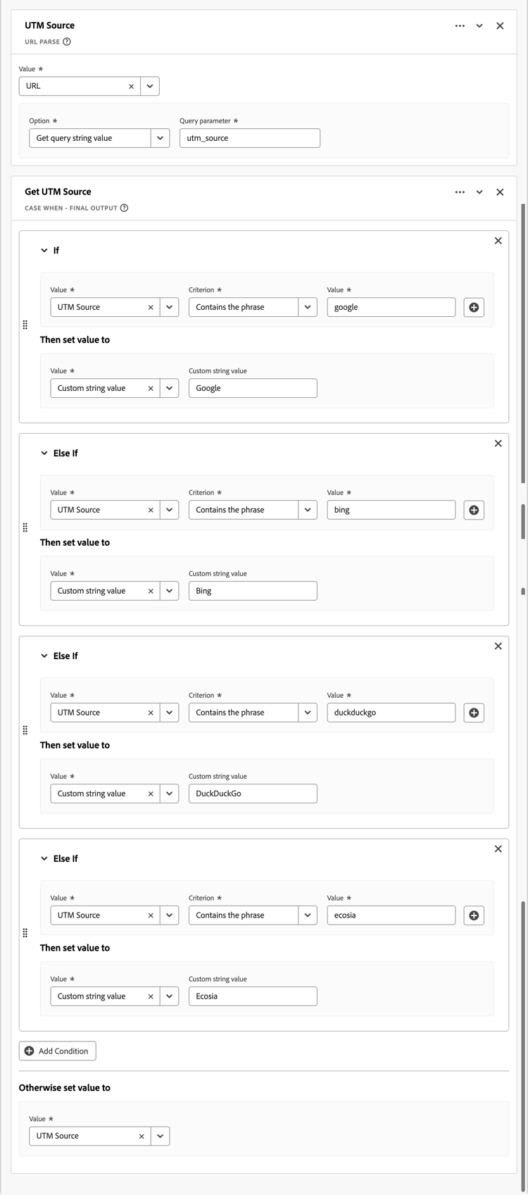 Best Practices - Beispiel für die wiederholte, konstante Zeichenfolgenübereinstimmung