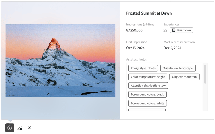 Content Analytics-Asset-Vorschau
