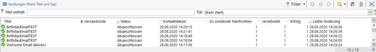 Wiederkehrender Versand