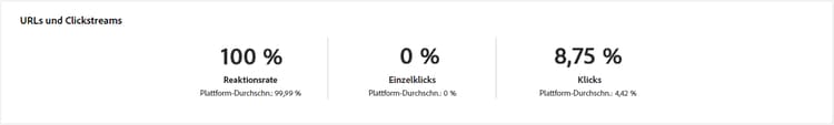 Screenshot des Berichts „URLs und Clickstreams“
