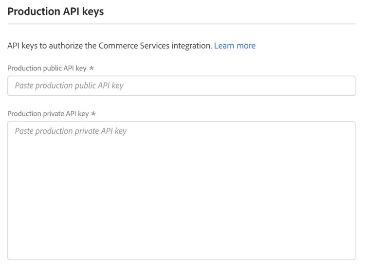 Produktions-API-Schlüssel