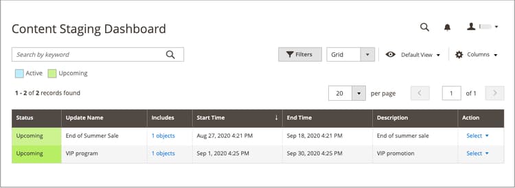 Staging-Dashboard