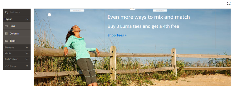 Beispielhafte Luma-Tee-Promotion