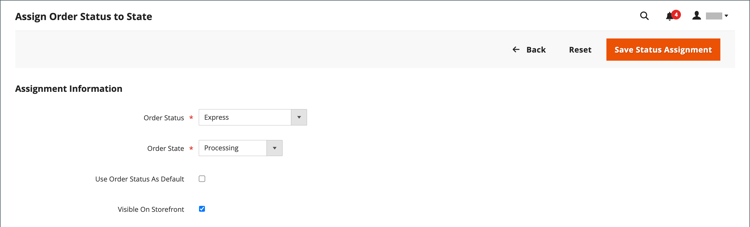 Status dem Status zuweisen