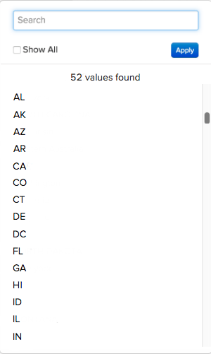 Diagramm mit Segmenten mit sauberem Status nach der Standardisierung