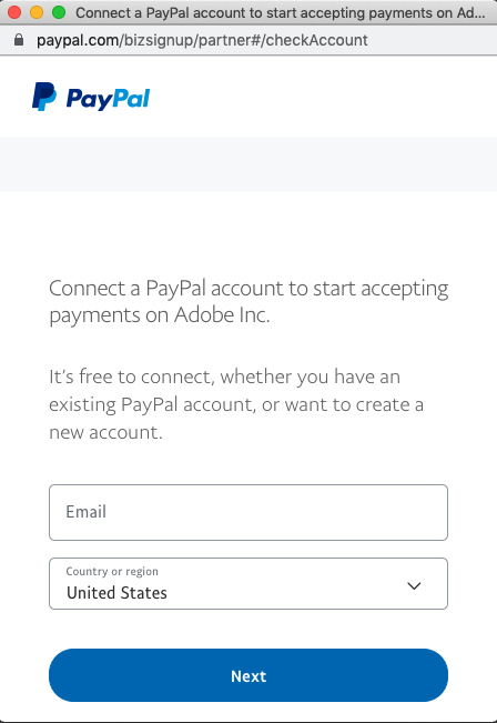 PayPal - Connect PayPal-Konto für Zahlungen
