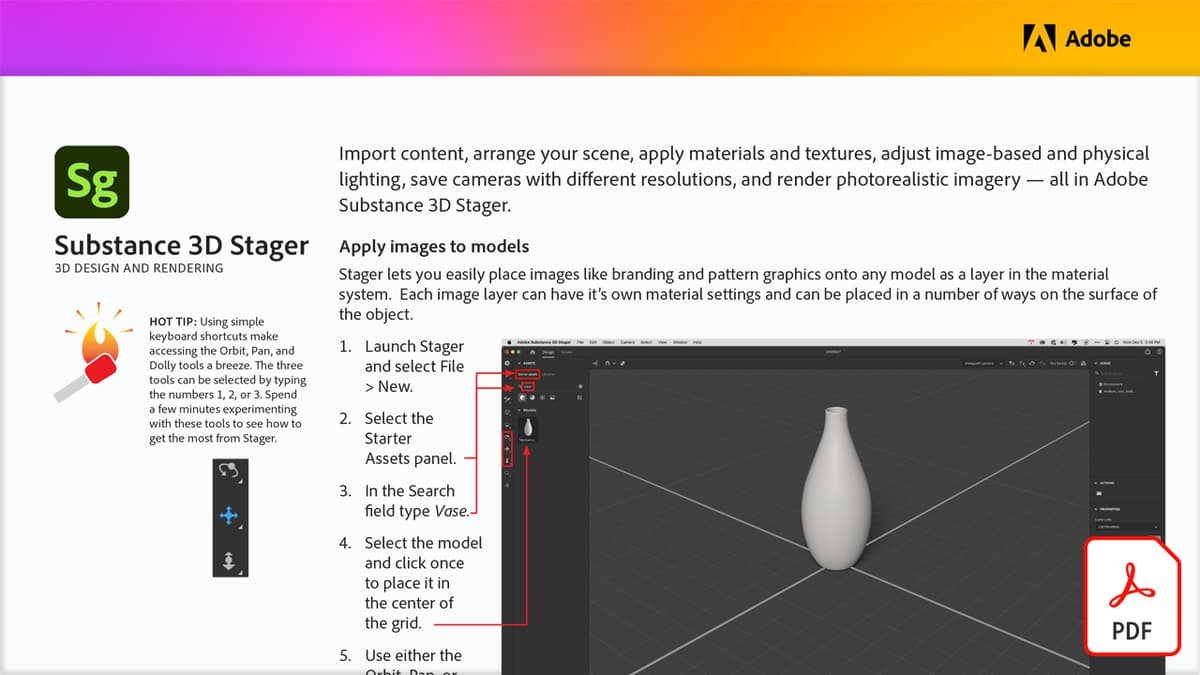 Adobe 3D- und VR-Tutorials. | Adobe Creative Cloud