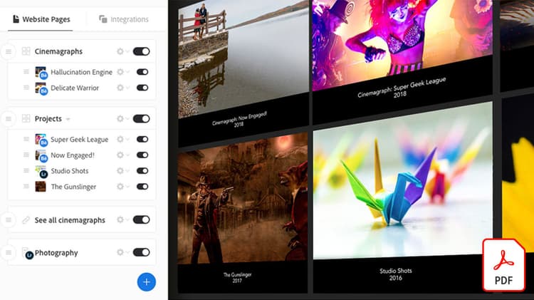 Erste Schritte mit Adobe Portfolio
