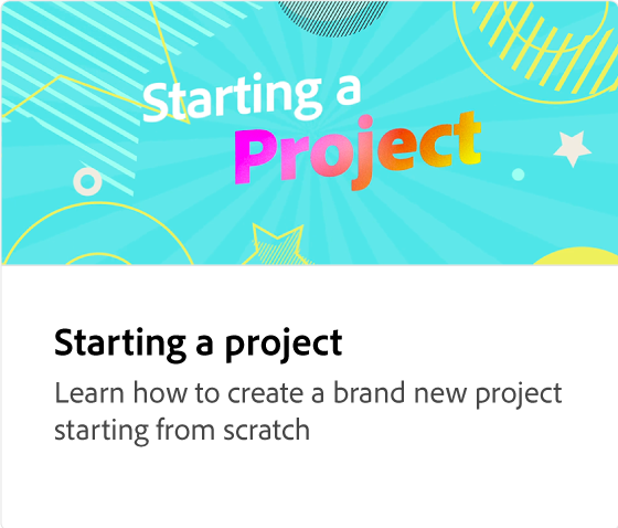 Starten eines Projekts
