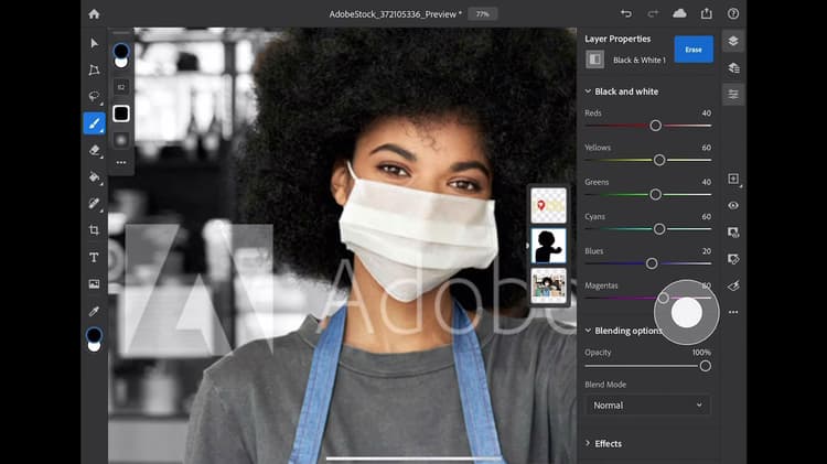 Einführung in Photoshop auf dem iPad