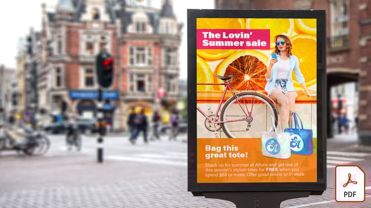Visualisierung von Posterdesigns in der realen Welt mit Adobe Stock und Photoshop