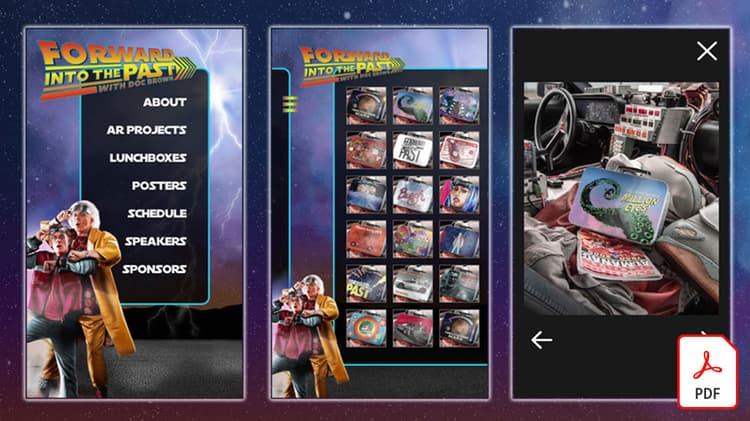 Mehrere XD Zeichenflächen mit verschachtelten Symbolen steuern