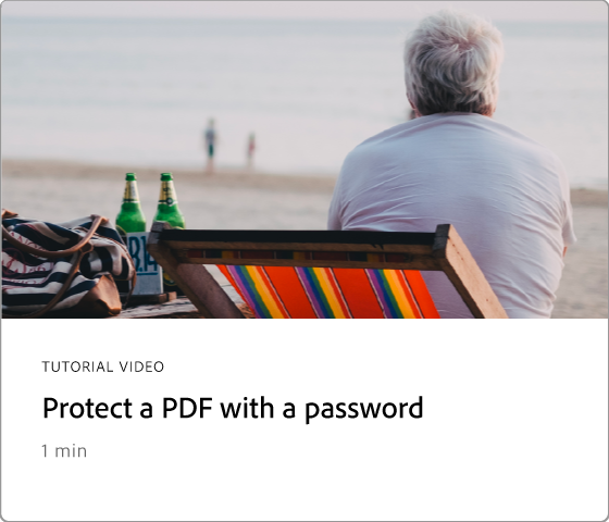 Protect einer PDF-Datei mit einem Kennwort