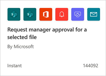 Screenshot der Auswahl der Genehmigung für Request Manager für eine ausgewählte Datei