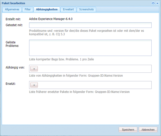 packagesdependencies