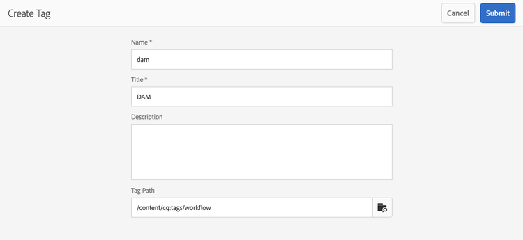 Tag im Workflow-Modell erstellen