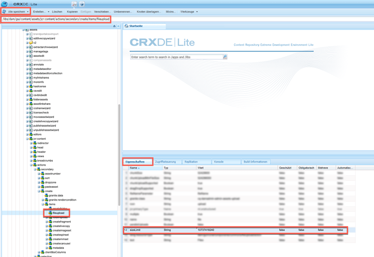 Größenbeschränkungswert