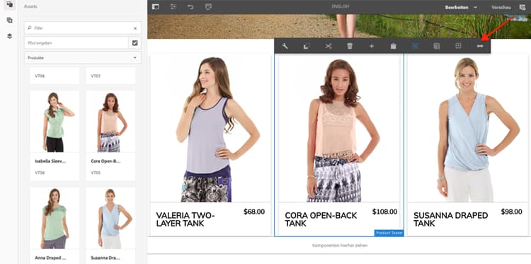 Mehrere Produkt-Teaser