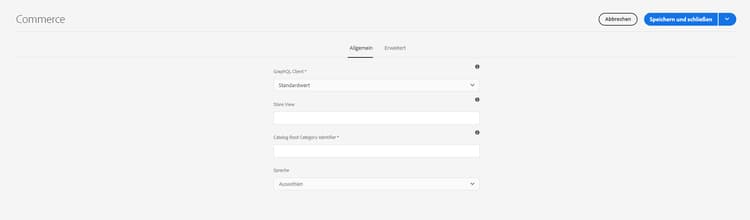 CIF-Cloud Services-Konfiguration