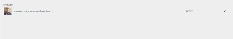 Entfernen eines Reviewers