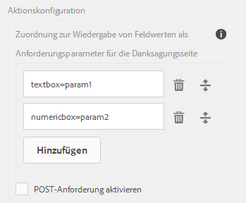 Konfigurieren der Übermittlungsaktion „An REST-Endpunkt übermitteln“
