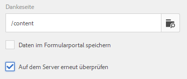 Aktivieren von Server-seitiger Validierung