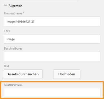 Alternativtext für ein Bild