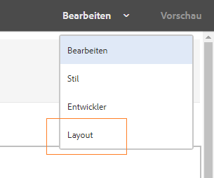 Layout-Modus
