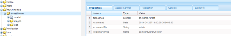 Snapshot zum CRX-Repository
