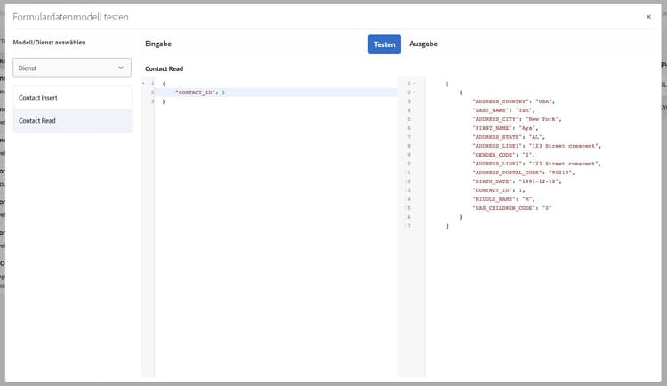 Kontaktieren des Lese-Services