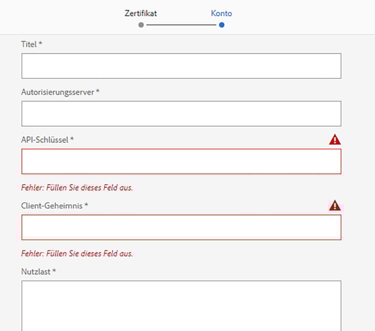 Payload-IMS-Konfiguration