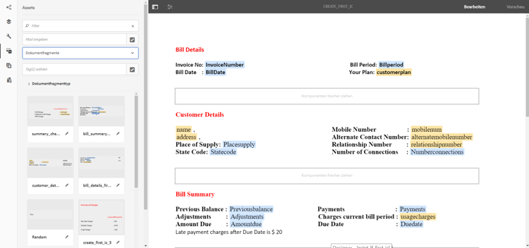 Dokumentfragmente für interaktive Kommunikation