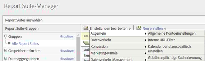 Allgemeine Kontoeinstellungen