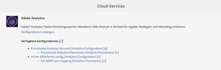 Adobe Analytics-Konfiguration