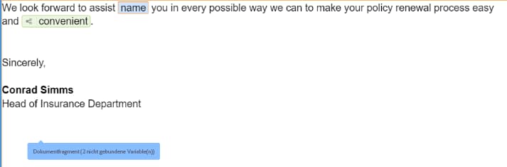 Ungebundene Variable