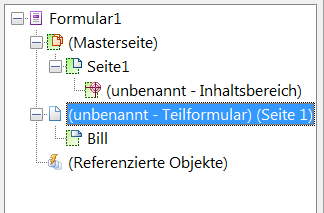 Stammteilformular