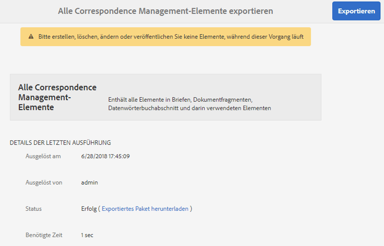 export-last-run-details