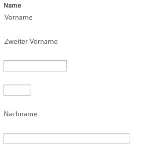 Dialogfeld „Genauer Name“