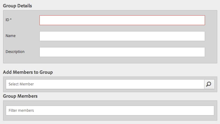 Formular „Gruppendetails“