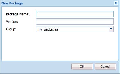 Dialogfeld „Neues Paket“