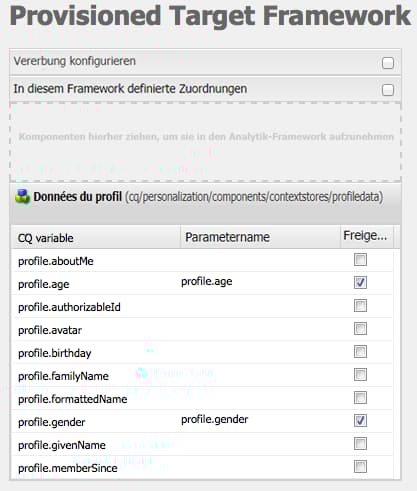 Bereitgestelltes Target-Framework