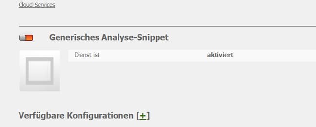 Generisches Analyse-Snippet