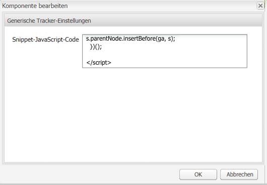 Bearbeiten der Komponente