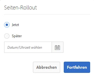 Rollout einer Blueprint