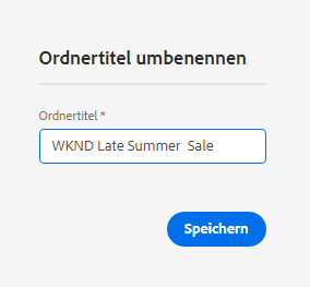 Ordner umbenennen
